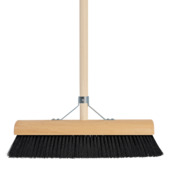 Zaalveger bezem zachte haren 40 cm met steel 150 cm