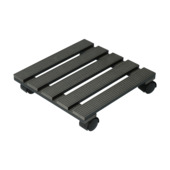 Support mobile pour plantes WPC Handson 30x30 cm gris max. 60 kg