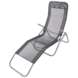 Chaise longue de plage et camping gris