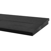Zweeds rabatdeel Douglas hout zwart 1,2/2,7 x 19 x 240 cm