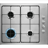 Zanussi gaskookplaat ZGH62414XS 60 cm 4 zones inox