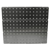 Pack de 2 panneaux range-outils et 22 crochets Raaco gris