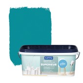 GAMMA Superieur muurverf mat petrolblauw 2,5 L