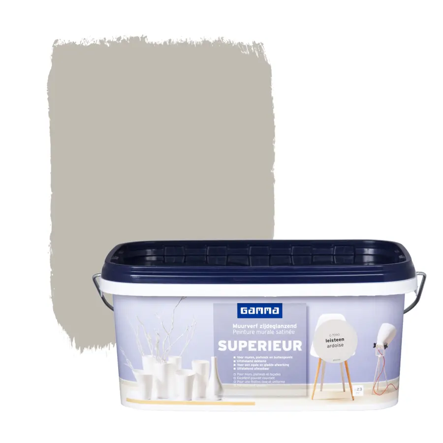 Peinture murale GAMMA SUPERIEUR satin 2,5 L ardoise