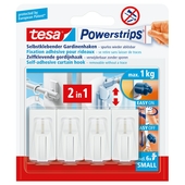 Tesa Powerstrips gordijnhaak wit (5 stuks)