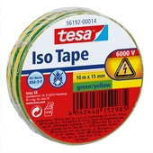 Tesa elektrische isolatietape groen/geel 19 mm x 10 m