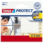 Tesa geluiddempers 8 mm transparant 28 stuks
