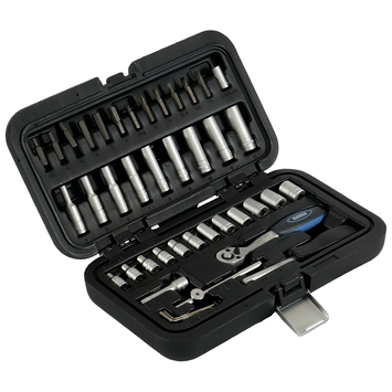 GAMMA dopsleutelset 1/4" 3-13 mm