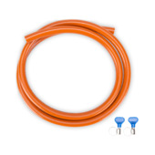 Tuyau à gaz haute pression Gimeg 3 m avec 2 colliers de serrage