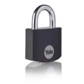 Cadenas à clé Standard Protection Yale 32 mm alu noir