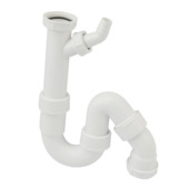Viega universele sifon 6/4"x40 mm wit