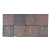 Kasseien Beton Gehamerd Bruin 20x20x6 cm