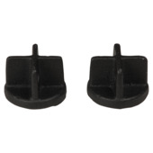 Eindknop gordijnroede Industrieel mat zwart