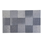 Kasseien beton ongetrommeld grijs/zwart 15x15x6 cm - 120 stuks / 2,76 m²