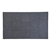 Kasseien beton ongetrommeld zwart 15x15x6 cm