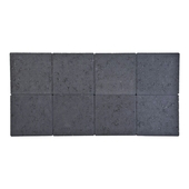 Pavé non vibré 20x20x6 cm noir 72 pièces/2,88 m²