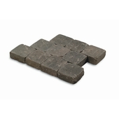 Pavé vibré 15x15x6 cm gris-noir 420 pièces/9,66 m²