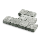 Kasseien beton getrommeld lichtgrijs 15x15x4 cm - 630 stuks / 14,49 m²