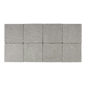 Kasseien beton getrommeld grijs 20x20x6 cm