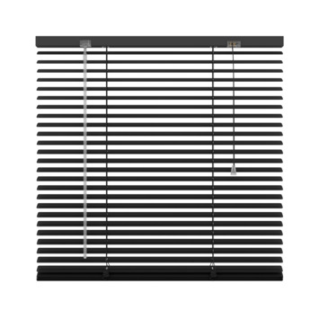 GAMMA horizontale jaloezie aluminium 25 mm 203 zwart 120x250 cm