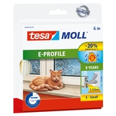 Tesa Moll tochtstrip classic E-profiel 8jr, 6m wit