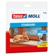 Tesa Moll tochtstrip standard i profiel 4jr, 6m bruin