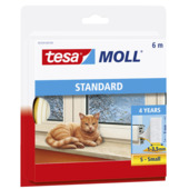 Tesa Moll tochtstrip standard P-profiel 4jr, 6m wit
