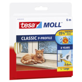 Tesa Moll tochtstrip classic P-profiel 8jr, 6m wit