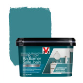 Peinture de rénovation pour salle de bain bleu lagon V33 2 litres