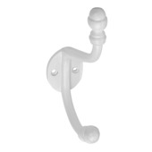 Crochet manteau/chapeau Zoé fer blanc