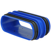 Renson koppelstuk plat ovaal met rubbers 70x140 mm