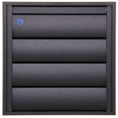 Renson opbouw dampkaprooster 173x173 mm aluminium zwart