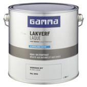 GAMMA binnenlak zijdeglans RAL 9010 gebroken wit 2,5 liter