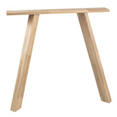 Piètement de table en A WOOOD Tablo 3 positions carré chêne 2 pièces