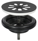 Differnz afvoerplug voor handenwasser mat zwart