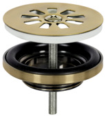 Differnz afvoerplug voor handenwasser mat goud