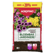 Agrofino potgrond voor bloembakken 40 L + 20% gratis