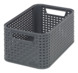 Panier de rangement Rattan S Curver anthracite