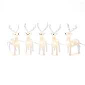 Konstsmide kerstverlichting rendieren met LED warm wit 5 st voor buiten