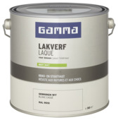 Laque intérieure mate GAMMA 2,5 L RAL 9010
