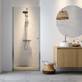 Sealskin douchedeur nis Hooked 90x200 cm helder glas/hoogglans aluminium