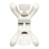 Attache-guirlande Clenchy blanc - 4 pièces