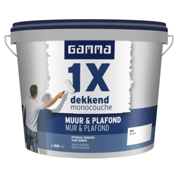 leerplan Reageer kasteel GAMMA 1x dekkend Muur & Plafond 10 L wit | muurverf-plafondverf | GAMMA.be