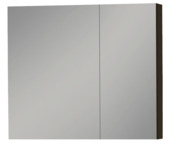 Tiger 2-deurs spiegelkast S-Line 80 cm mat zwart