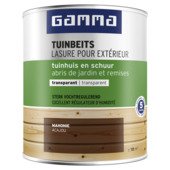 Lasure extérieure abris de jardin et remises GAMMA 750 ml acajou