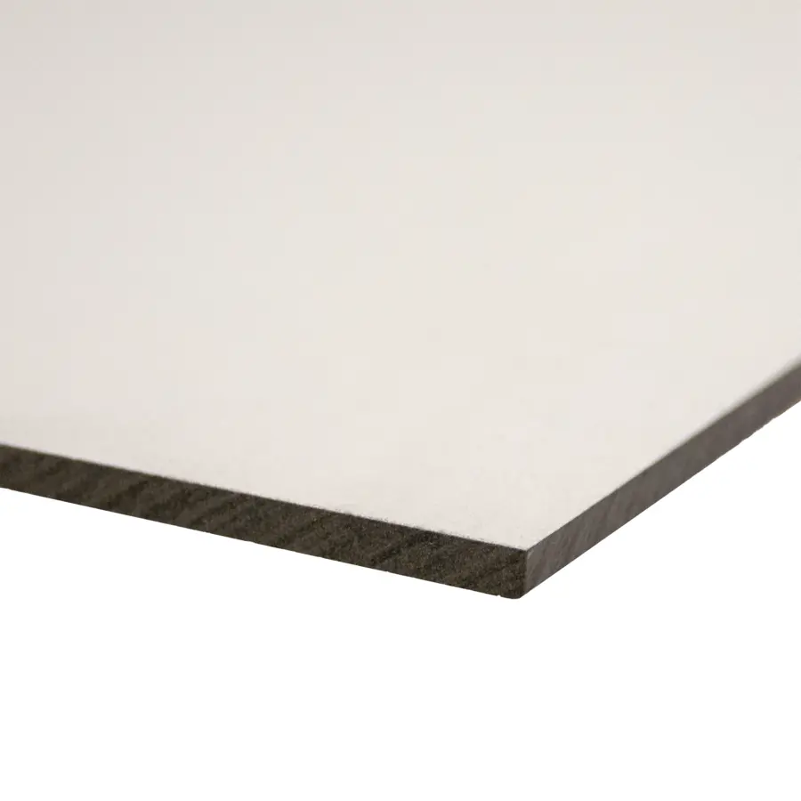 Compactplaat HPL wit 244 x 20 cm 6 mm weerbestendig