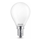 Ampoule sphérique LED Philips E14 mat 40 W blanc froid