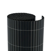 Balkonscherm PVC antraciet ± 90x300 cm