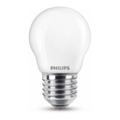 Ampoule sphérique LED E27 Philips mat 60 W blanc chaud