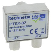 Q-link Premium coax splitter voor tv metaal